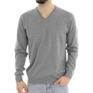MAGLIA V CON TOPPE +39MASQ GRIGIO